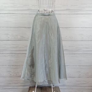 David's Bridal A-Line Skirt Skirt - Light Sage Green Womens Size 8